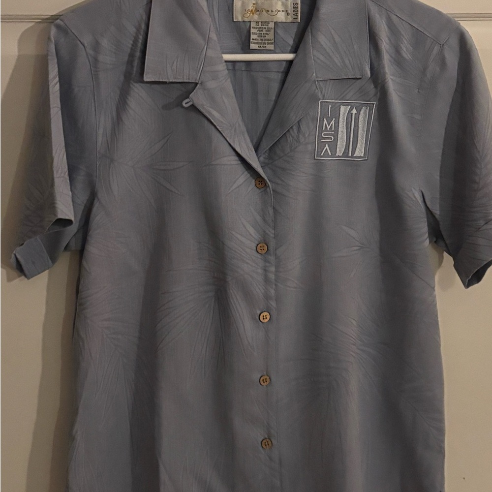 IL Migliore silk blend‎ tropical blouse. Size medium.